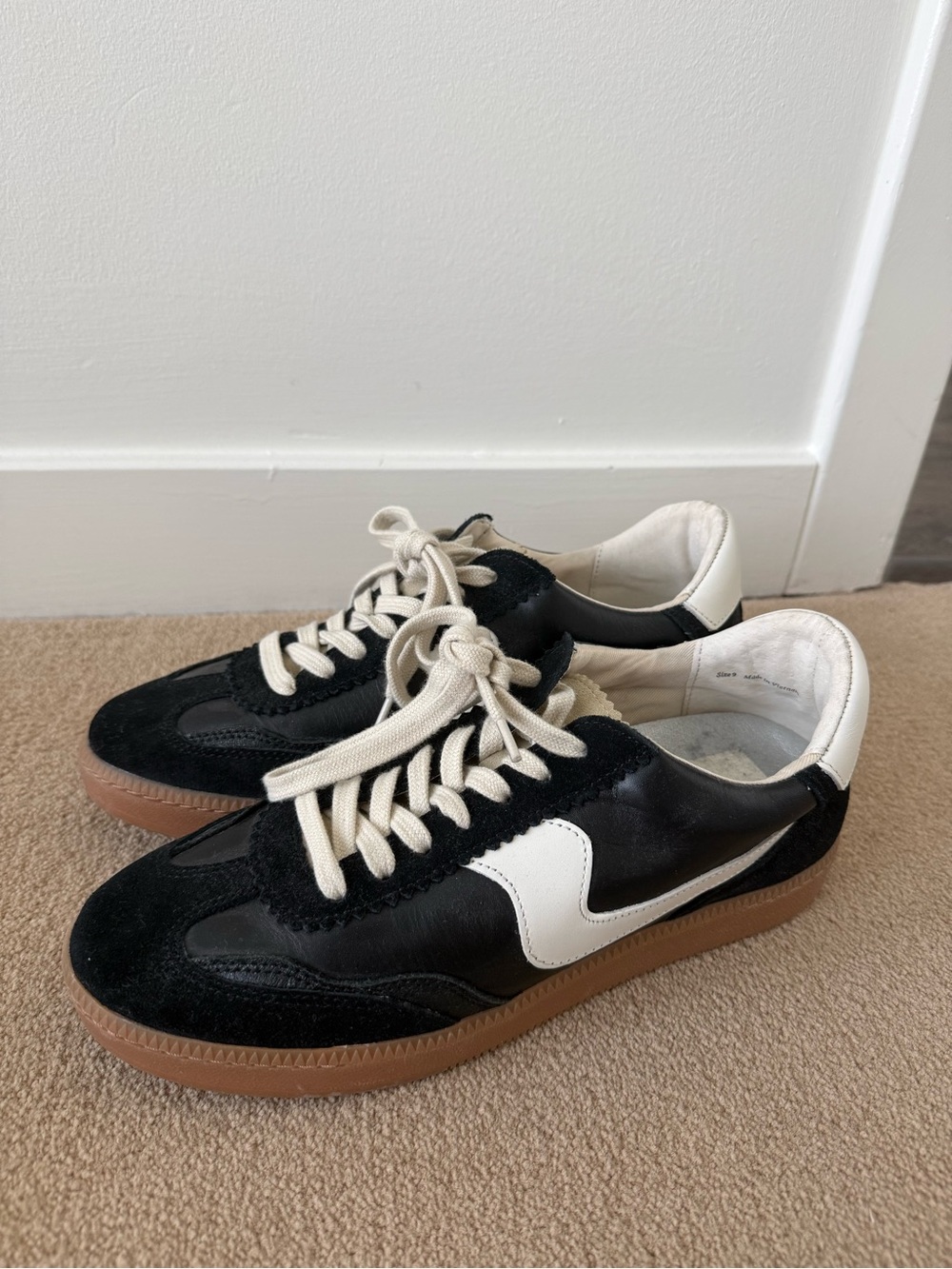 Dolce Vita Black and White Women's Sneakers